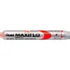 Marqueur pentel maxiflo effaçable tableau blanc pointe conique tracé 1,6mm écriture 1000m corps plastique recyclé rouge