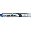 Marqueur pentel maxiflo effaçable tableau blanc pointe conique tracé 1,6mm écriture 1000m corps plastique recyclé bleu