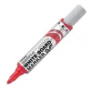 Marqueur pentel maxiflo effaçable tableau blanc pointe conique tracé 2,1mm écriture 1000m corps plastique recyclé rouge