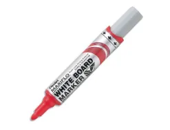 Marqueur pentel maxiflo effaçable tableau blanc pointe conique tracé 2,1mm écriture 1000m corps plastique recyclé rouge
