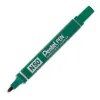 Marqueur pentel n50 permanent pointe ogive 4.3mm encre à solvant indélébile tous supports corps métal vert