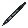 Marqueur pentel n50 permanent pointe ogive 4.3mm encre à solvant indélébile tous supports corps métal noir
