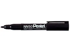 Marqueur pentel nn50 permanentpointe conique tracé 1.1mm encre indélébile corps plastique recyclé tout support noir nn 5