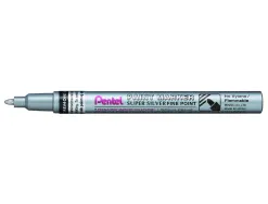 Marqueur pentel peinture paint marker multi-supports pointe fine 2,9mm coloris argent