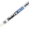Marqueur pentel peinture pointe conique fine trait 1.3mm indélébile opaque tous usages tous matériaux coloris blanc