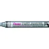 Marqueur pentel peinture paint marker multi-supports pointe moyenne 4,5mm coloris argent