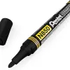 Marqueur pentel permanent pointe conique moyenne 4,20mm encre indelebible faible odeurtous supports coloris noir