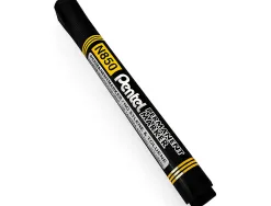 Marqueur pentel permanent pointe conique moyenne 4,20mm encre indelebible faible odeurtous supports coloris noir