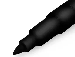 Marqueur pentel permanent n50s corps metal pointe conique tres fine encre indelebile tous supports noire