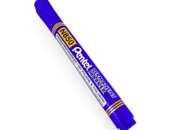 Marqueur pentel permanent pointe conique moyenne 4,20mm encre indelebible faible odeurtous supports coloris bleu