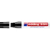 Marqueur permanent edding 850 pointe biseautée corps aluminium coloris noir