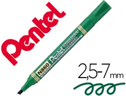 Marqueur permanent pentel pointe biseautee moyenne 2,3/4,5mm encre faible odeur coloris vert