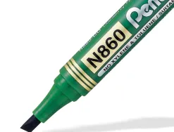 Marqueur permanent pentel pointe biseautee moyenne 2,3/4,5mm encre faible odeur coloris vert