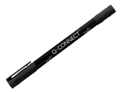 Marqueur permanent q-connect pointe double 1mm et 0,4 mm coloris noir