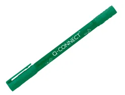 Marqueur permanent q-connect pointe double 1mm et 0,4 mm coloris vert