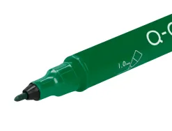 Marqueur permanent q-connect pointe double 1mm et 0,4 mm coloris vert