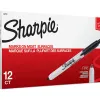 Marqueur permanent sharpie retractable pointe fine conique ogive 1mm clapet de protection encre couleur