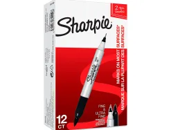 Marqueur permanents sharpie double pointe noir