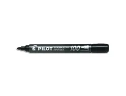 Marqueur pilot 100 permanent pointe ogive fine 1/4,5mm tout support resiste a l'eau coloris noir