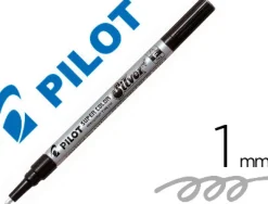 Marqueur pilot feutre permanent encre métallique pointe finenon biseautée polyacétate 4mm argent