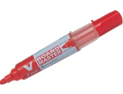 Marqueur pilot v board master rechargeable pointe ogive tracé 2mm encre liquide base alcool couleur vive rouge
