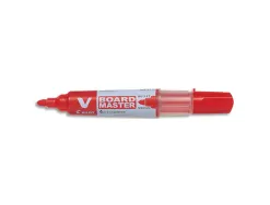 Marqueur pilot v board master rechargeable pointe ogive tracé 2mm encre liquide base alcool couleur vive rouge