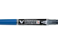 Marqueur pilot v board master rechargeable pointe conique extra fine 1.3mm encre liquide base alcool couleur vive bleu