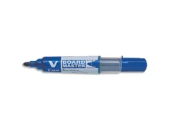Marqueur pilot v board master rechargeable pointe ogive tracé 2mm encre liquide base alcool couleur vive bleu