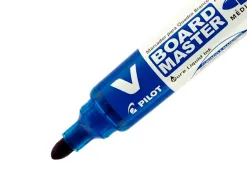 Marqueur pilot v board master rechargeable pointe ogive tracé 2mm encre liquide base alcool couleur vive bleu
