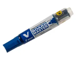 Marqueur pilot v board master rechargeable pointe ogive tracé 2mm encre liquide base alcool couleur vive bleu