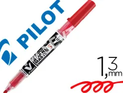 Marqueur pilot v board master rechargeable pointe conique extra fine 1.3mm encre liquide base alcool couleur vive rouge