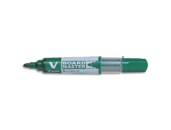 Marqueur pilot v board master rechargeable pointe ogive tracé 2mm encre liquide base alcool couleur vive vert