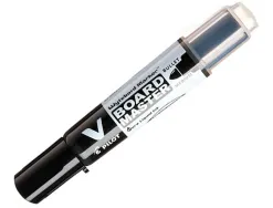 Marqueur pilot v board master rechargeable pointe ogive tracé 2mm encre liquide base alcool couleur vive noir
