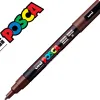 Marqueur posca conique pointe fine coloris marron fonce
