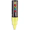 Marqueur posca pc8k gouache encre inodore toutes surfaces pointe large biseautée couleur opaque couvrante jaune