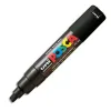 Marqueur posca pc8k gouache encre inodore toutes surfaces pointe large biseautée couleur opaque couvrante noir
