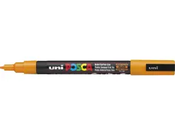 Marqueur posca pc3m base eau pointe conique fine 0,9-1,3mm sans odeurs/alcool/solvant tous supports coloris orange