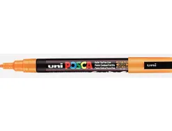 Marqueur posca pc3m base eau pointe conique fine 0,9-1,3mm sans odeurs/alcool/solvant tous supports coloris orange