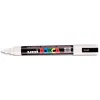 Marqueur posca pc5m gouache encre inodore toutes surfaces pointe moyenne conique couleur opaque couvrante blanc