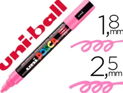 Marqueur posca pc5m gouache encre inodore toutes surfaces pointe moyenne conique couleur opaque couvrante rose