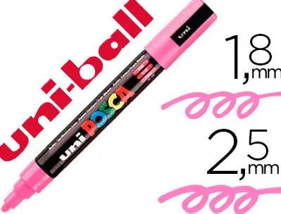 Marqueur posca pc5m gouache encre inodore toutes surfaces pointe moyenne conique couleur opaque couvrante rose