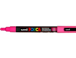 Marqueur posca pc3m gouache encre inodore toutes surfaces pointe fine conique couleur opaque couvrante rose