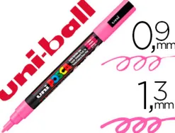 Marqueur posca pc3m gouache encre inodore toutes surfaces pointe fine conique couleur opaque couvrante rose