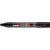 Marqueur posca pc5m gouache encre inodore toutes surfaces pointe moyenne conique couleur opaque couvrante noir