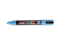 Marqueur posca pc5m gouache encre inodore toutes surfaces pointe moyenne conique couleur opaque couvrante bleu clair