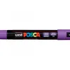 Marqueur posca pc5m gouache encre inodore toutes surfaces pointe moyenne conique couleur opaque couvrante violet