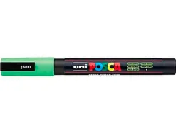 Marqueur posca pc3m gouache encre inodore toutes surfaces pointe fine conique couleur opaque couvrante vert clair