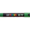 Marqueur posca pc5m peinture base eau inodore tout support pointe moyenne trait 1,8-2,5mm coloris vert sapin