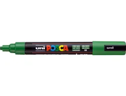 Marqueur posca pc5m peinture base eau inodore tout support pointe moyenne trait 1,8-2,5mm coloris vert sapin