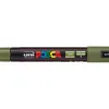 Marqueur posca pc5m peinture base eau inodore tout support pointe moyenne trait 1,8-2,5mm coloris vert kaki